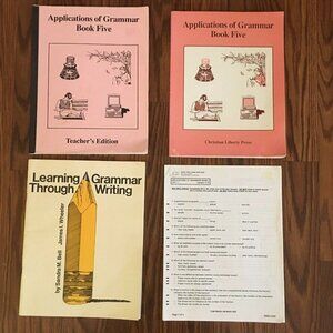 Christian Liberty Press Applications of Grammar Book Five Student & Teachers